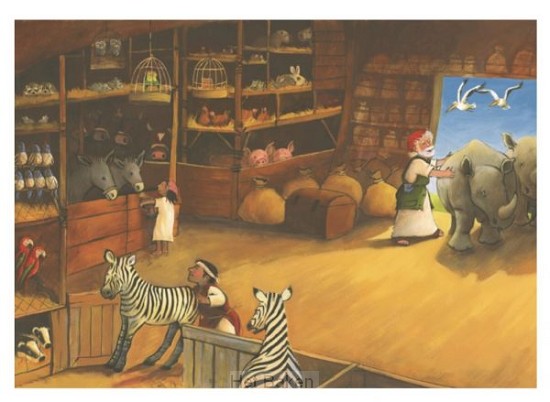 Houten puzzel Prentenbijbel - Noach, MTC