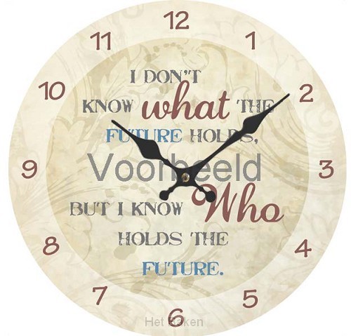 I don't know what the future