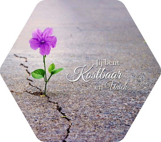 Jij bent kostbaar en uniek