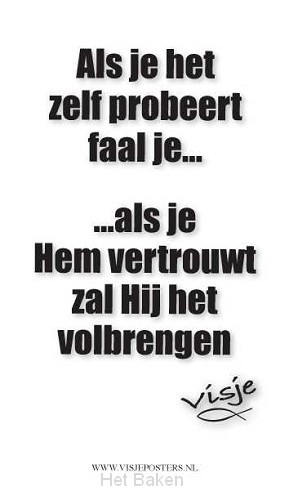 KAART VISJE ALS JE HET ZELF PROBEERT