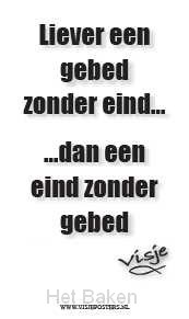KAART VISJE LIEVER EEN GEBED ZONDER EIND