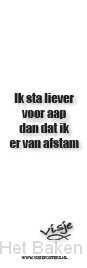 Boekenlegger visje ik sta liever voor aa