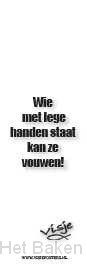 BOEKENLEGGER VISJE WIE MET LEGE HANDEN