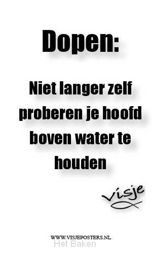 MINIKAART VISJE DOPEN NIET LANGER ZELF P