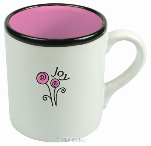 JOY (MUG) WHITE - PINK