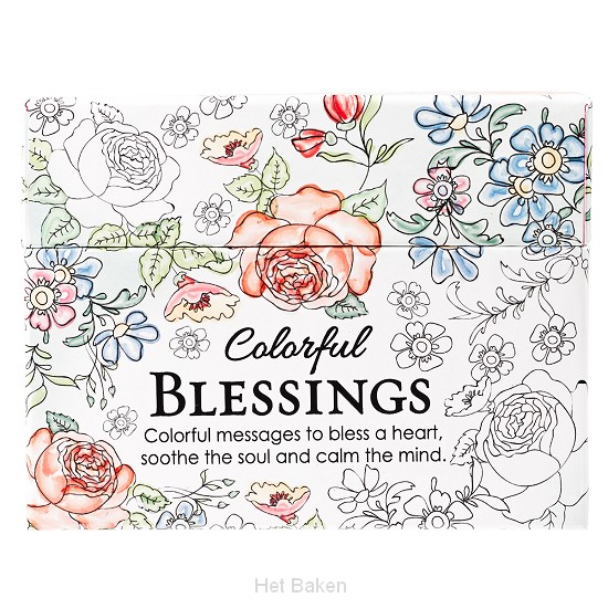 Colorful blessings - Boxed Coloring Card