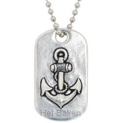 Anchor/Hope - JCID Tag pendant - Necklac