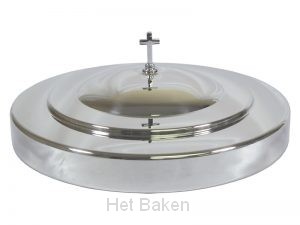 Deksel voor tray avondmaalstel zilverkle