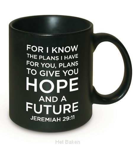 BOXED CERAMIC MUG - FOR I KNOW THE PLANS