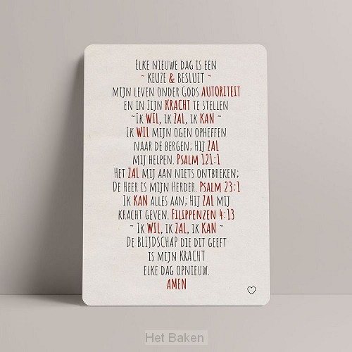 Elke dag is een keuze en besluit