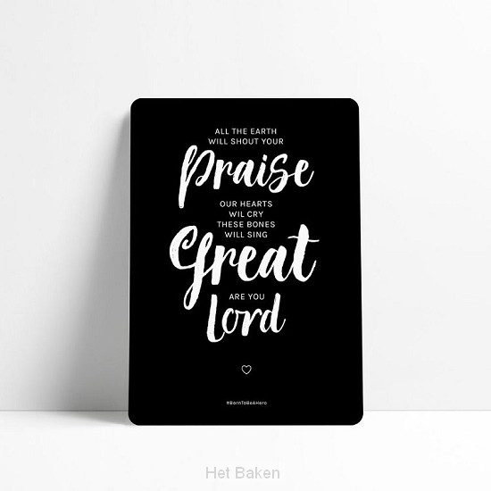All the earth will shout your praise
