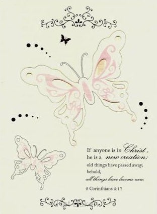 General card butterfly set4