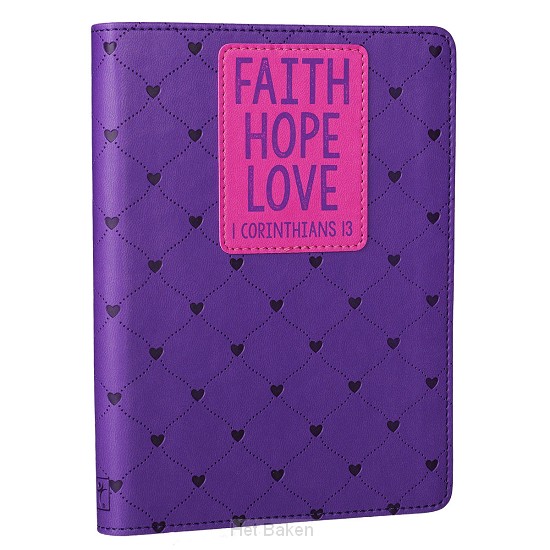 Faith Hope Love - LuxLeather Journal 12,