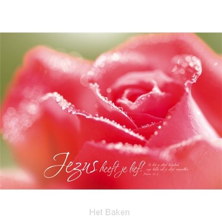 Poster 50x70 Jezus heeft je lief