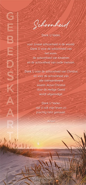 Gebedskaart Schoonheid