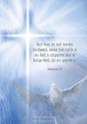 Kaart duif kruis  Romeinen 5