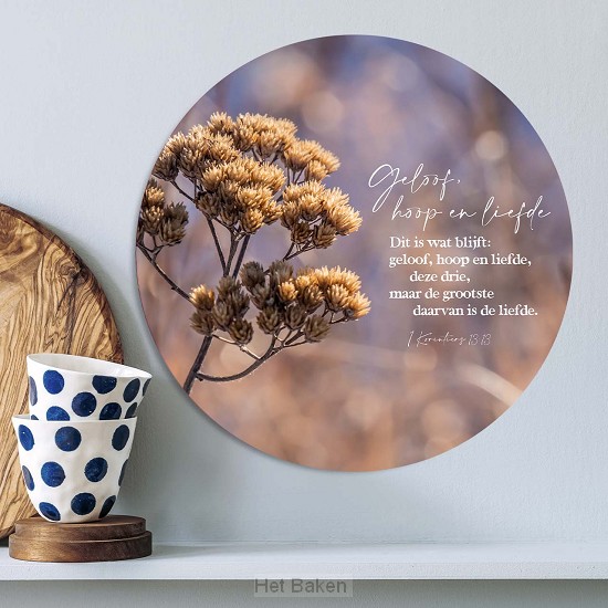 Muurcirkel 1 korintiers 13:13