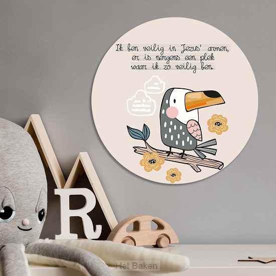 Muurcirkel ik ben veilig in Jezus' armen