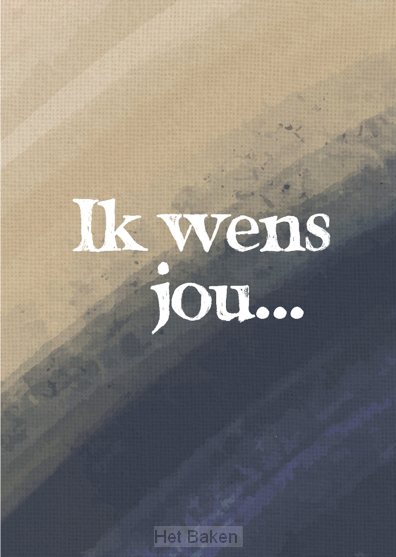 Wenskaart ik wens jou