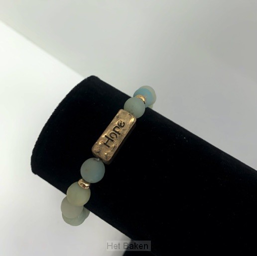 Armband natuursteen hope groen