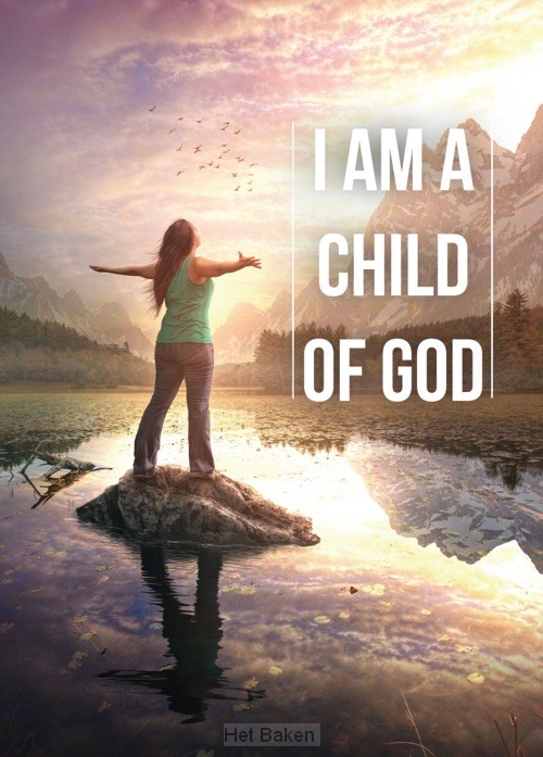 Poster 50x70 i am a child of God - mount