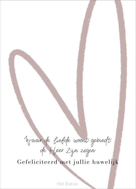 Kaart Gefeliciteerd - huwelijk