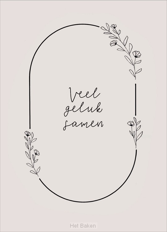 Kaart Veel geluk samen