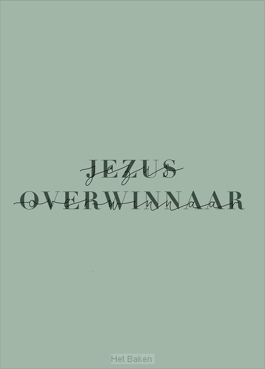 Kaart Jezus overwinnaar