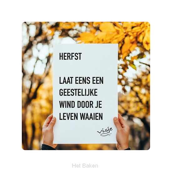 Visje bordje Herfst
