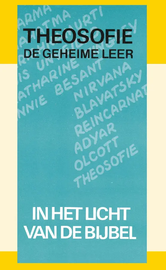 THEOSOFIE DE GEHEIME LEER