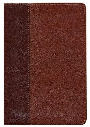 NLT slimline ref. bible brown/tan