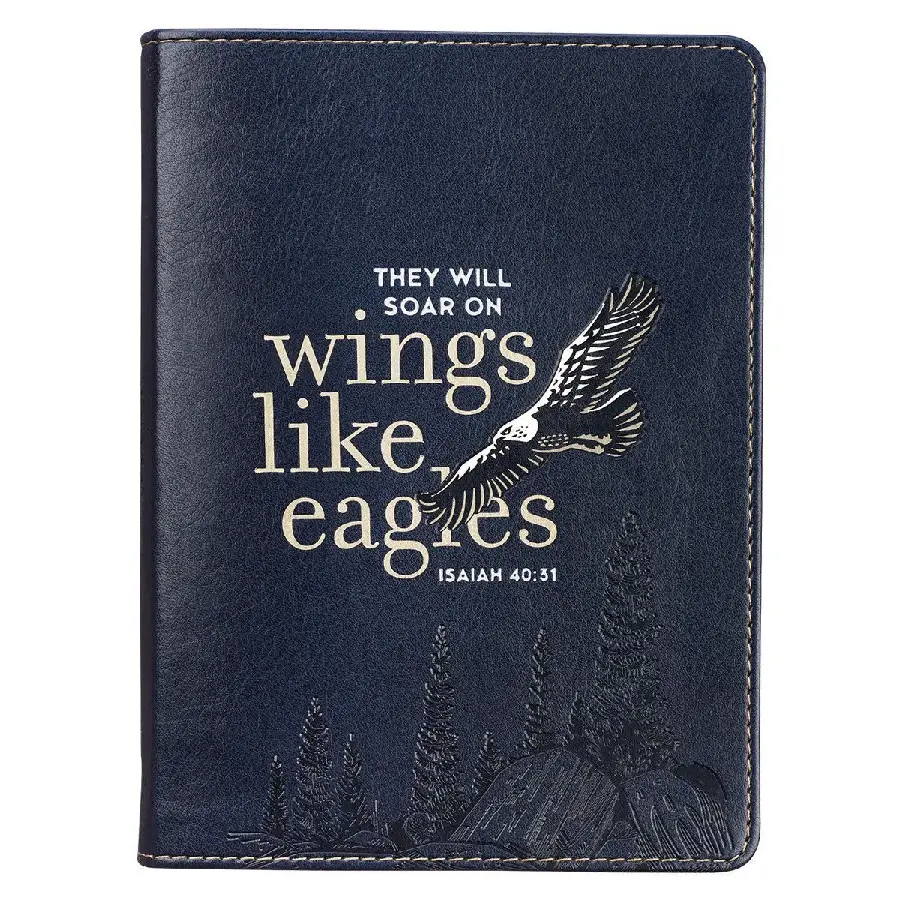 Wings Like Eagles Navy Blue Isaiah 40:31