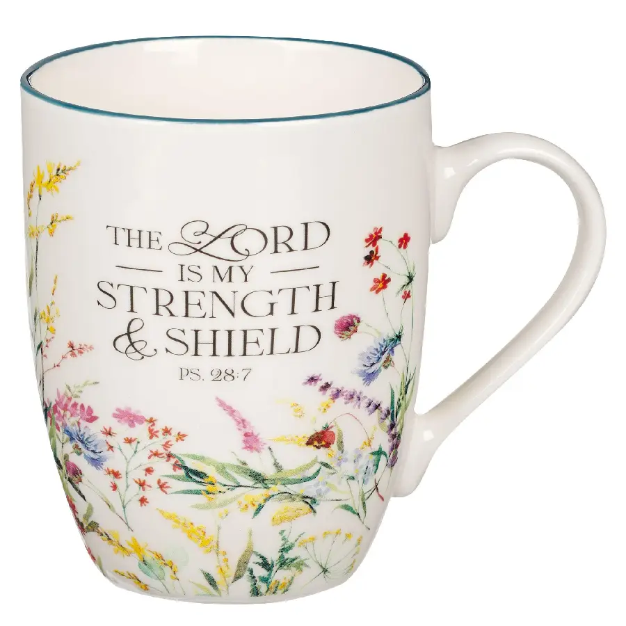 Mug Multi-Floral Lord is my Strength Ps.
