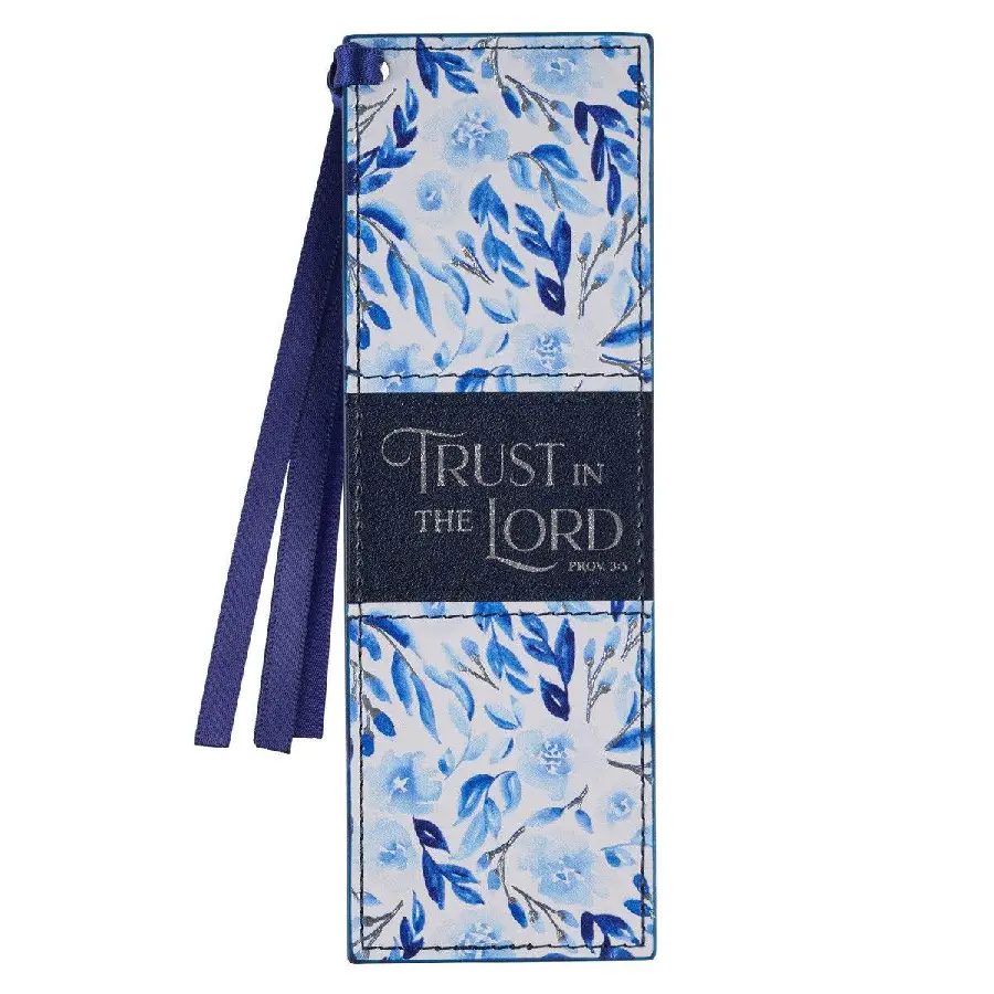 Trust Prov. 3:5 Bookmark Faux Leather Bl