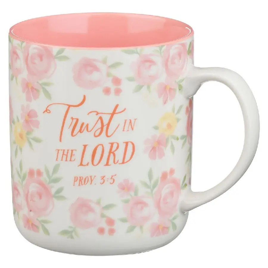Trust in the Lord Prov. 3:5 Mug Pink Flo