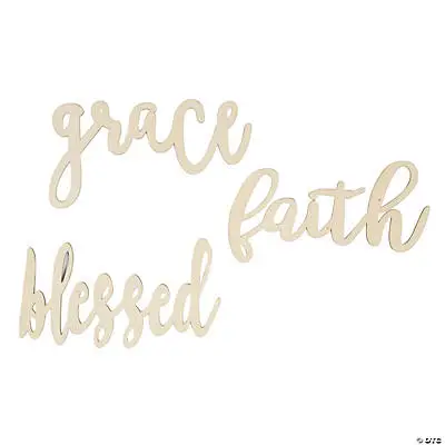 DIY unfinished cutout words (set3)