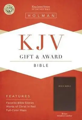 KJV gift & award bible dark brown imitat