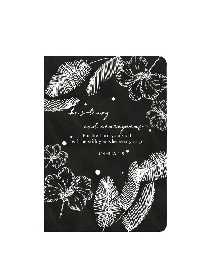 Lux leather journal be strong & courageo