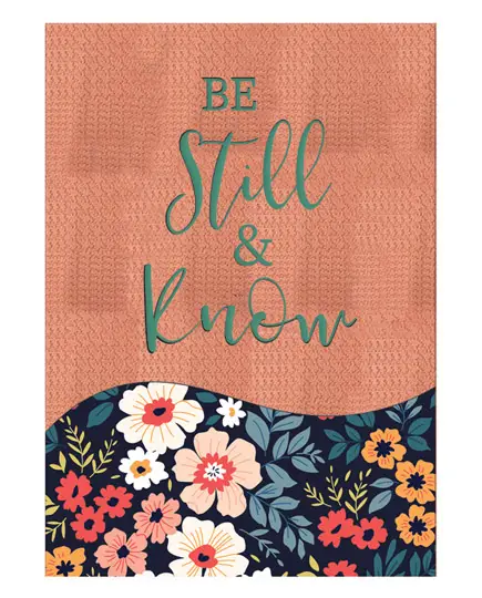 Lux Leather Journal Be still & Know