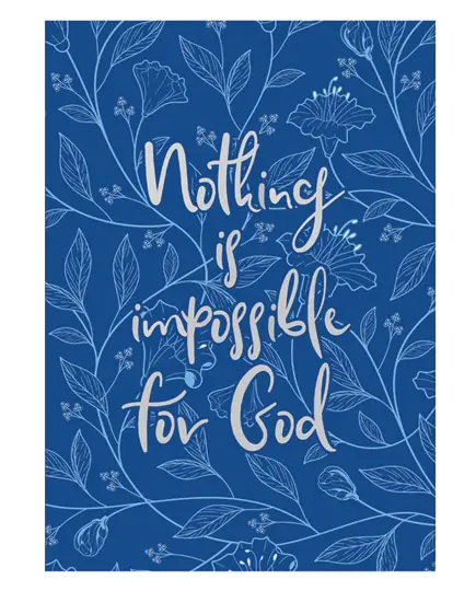 Lux Leather Journal Nothing is impossibl