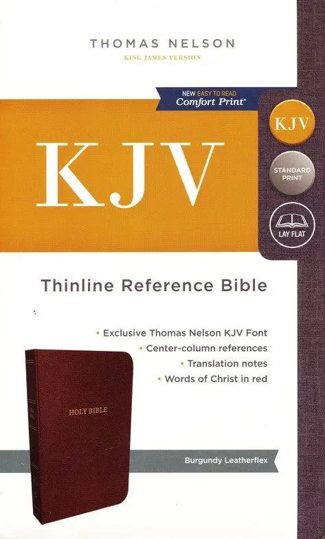 KJV thinline reference bible burg leathe