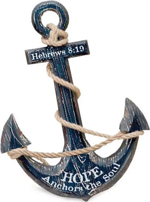 Hope anchors the soul (Nautical wall dec