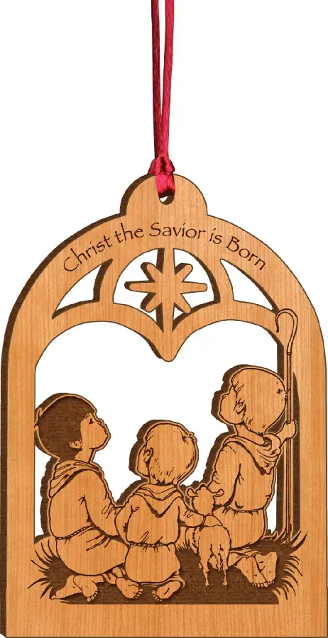 Christ the saviour is born - Ornament