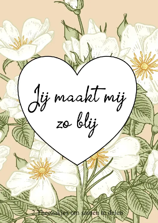 Jij maakt mij zo blij theedoosje