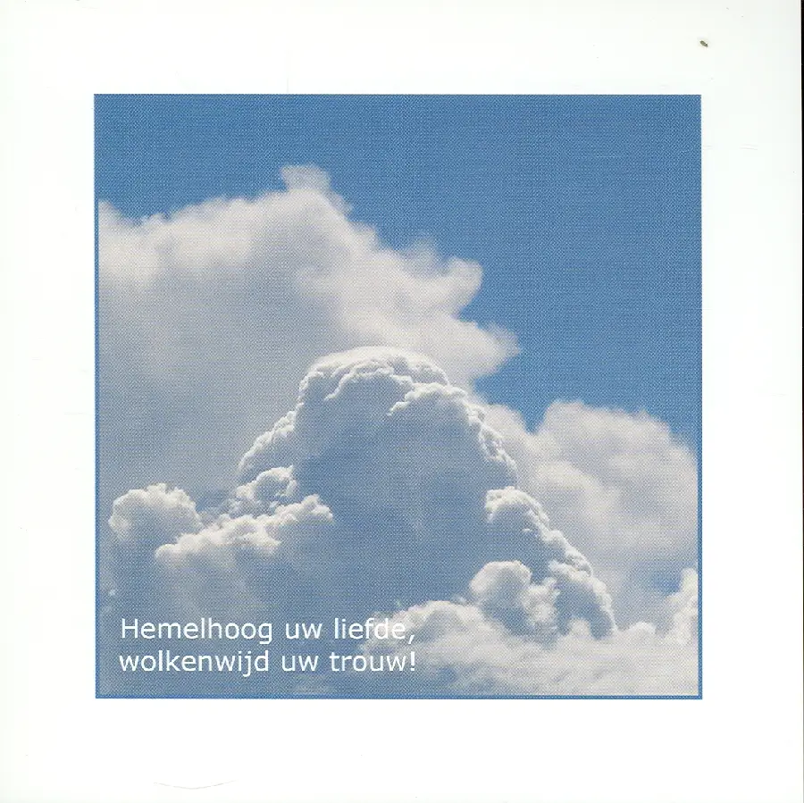 Wenskaart wolken