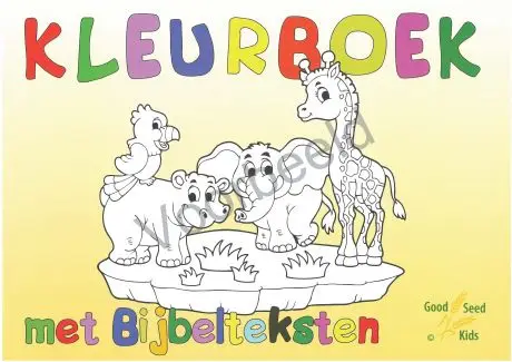 Kleurboek met bijbelteksten A4