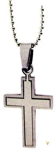 SMALL CROSS PUZZLE PENDANT