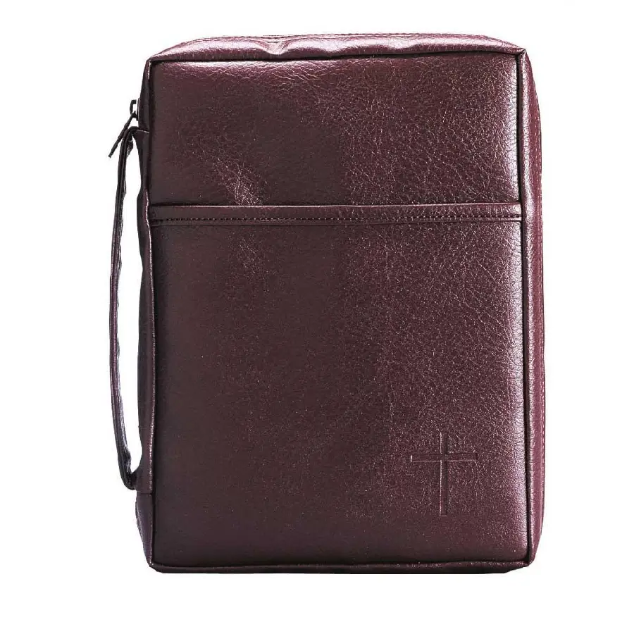 Soft vinyl biblecover Burgundy Large