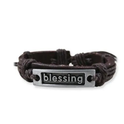 Leather bracelet blessing