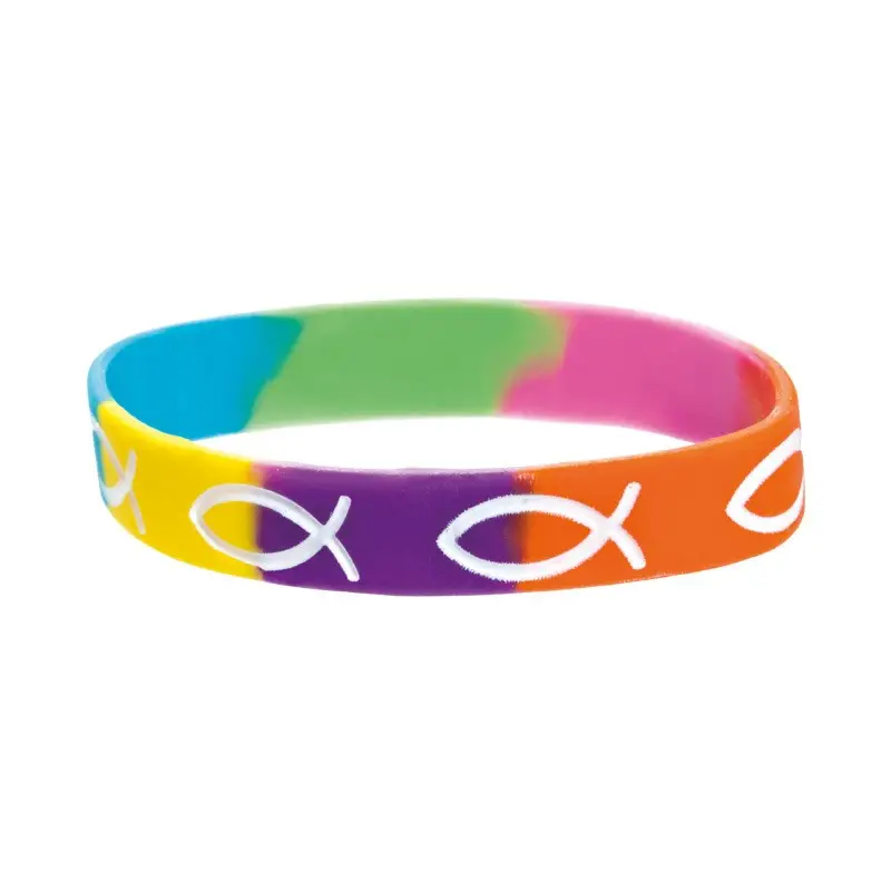 FISCHE - ARMBAND - REGENBOGENFARBEN